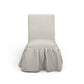 Gertrude Striped Performance Linen Skirted Dining Chair - Khaki