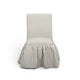 Gertrude Striped Performance Linen Skirted Dining Chair - Khaki