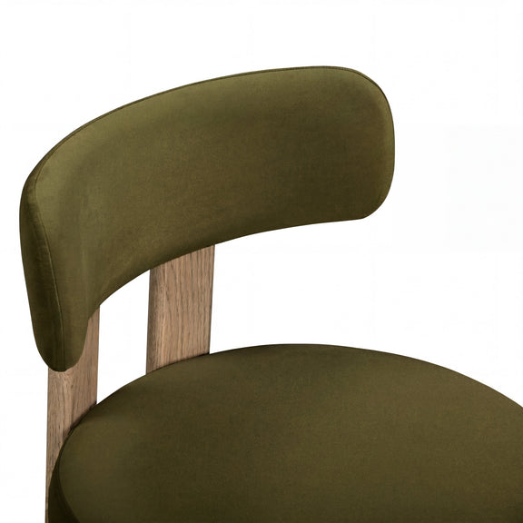 Odessa Green Performance Velvet Dining Chair