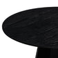 Brocha 48'' Ash Wood Round Dining Table - Black