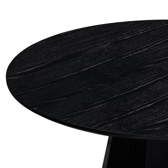 Brocha 48'' Ash Wood Round Dining Table - Black