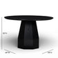 Brocha 48'' Ash Wood Round Dining Table - Black