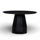 Brocha 48'' Ash Wood Round Dining Table - Black