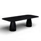 Brocha 106" Ash Wood Rectangular Dining Table - Black