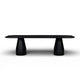 Brocha 106" Ash Wood Rectangular Dining Table - Black