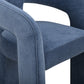 Malone Performance Chenille Dining Chair - Blue Denim