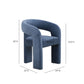 Malone Performance Chenille Dining Chair - Blue Denim