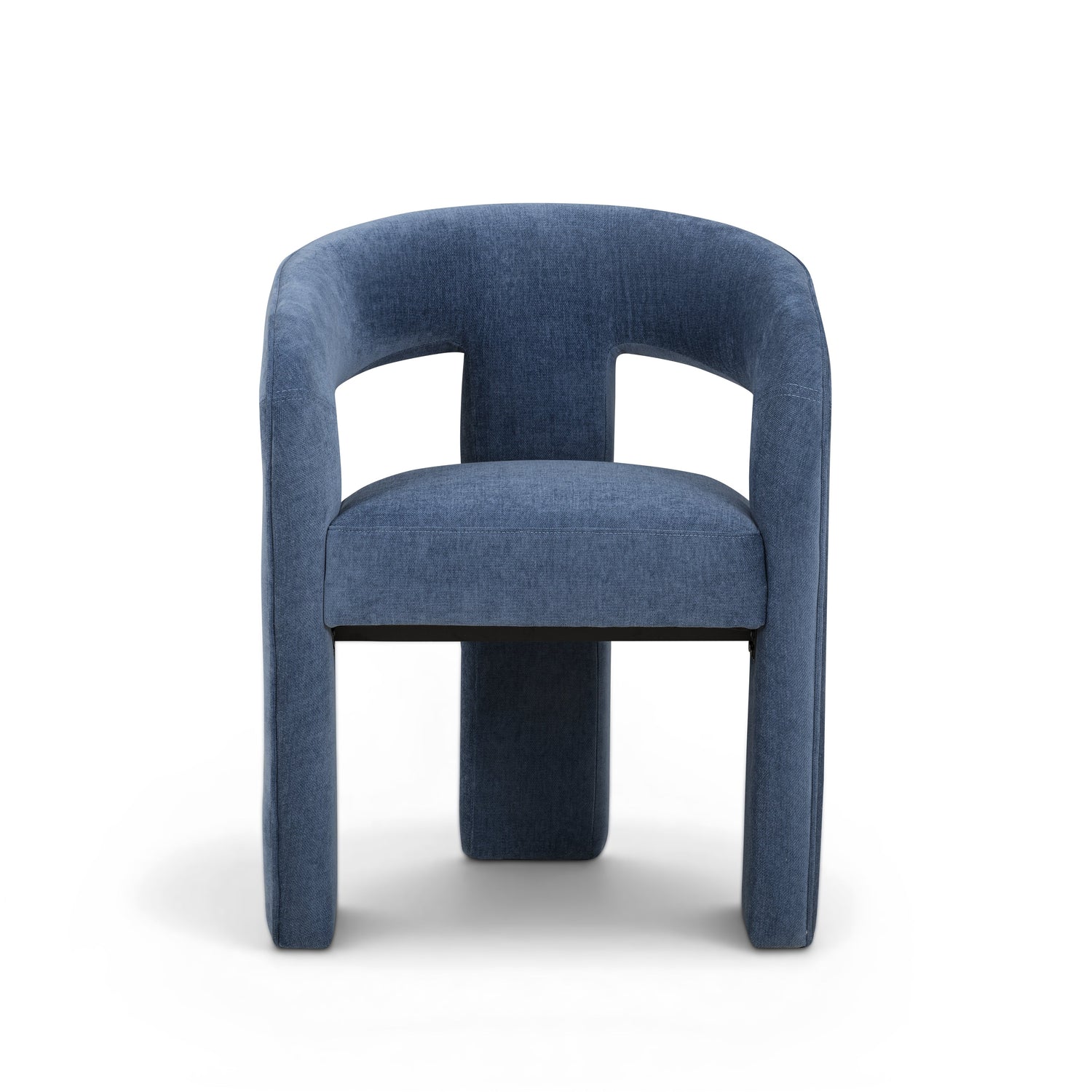 Malone Performance Chenille Dining Chair - Blue Denim