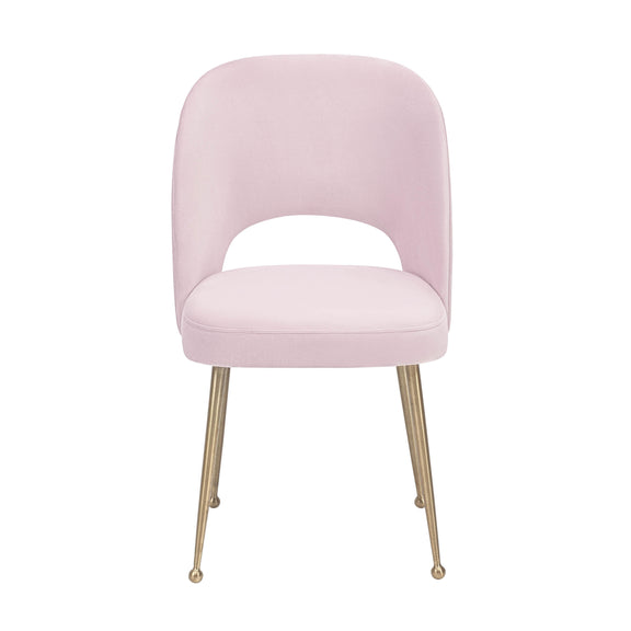 Swell Blush Velvet Chair