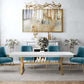 Beatrix Sea Blue Velvet Side Chair
