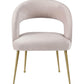 Rocco Blush Velvet Dining Chair