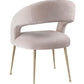Rocco Blush Velvet Dining Chair