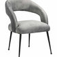 Rocco Slub Grey Dining Chair
