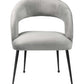 Rocco Slub Grey Dining Chair