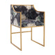 Atara Performance Velvet Dining Chair - Floral