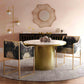 Atara Performance Velvet Dining Chair - Floral