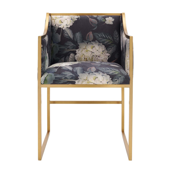 Atara Performance Velvet Dining Chair - Floral