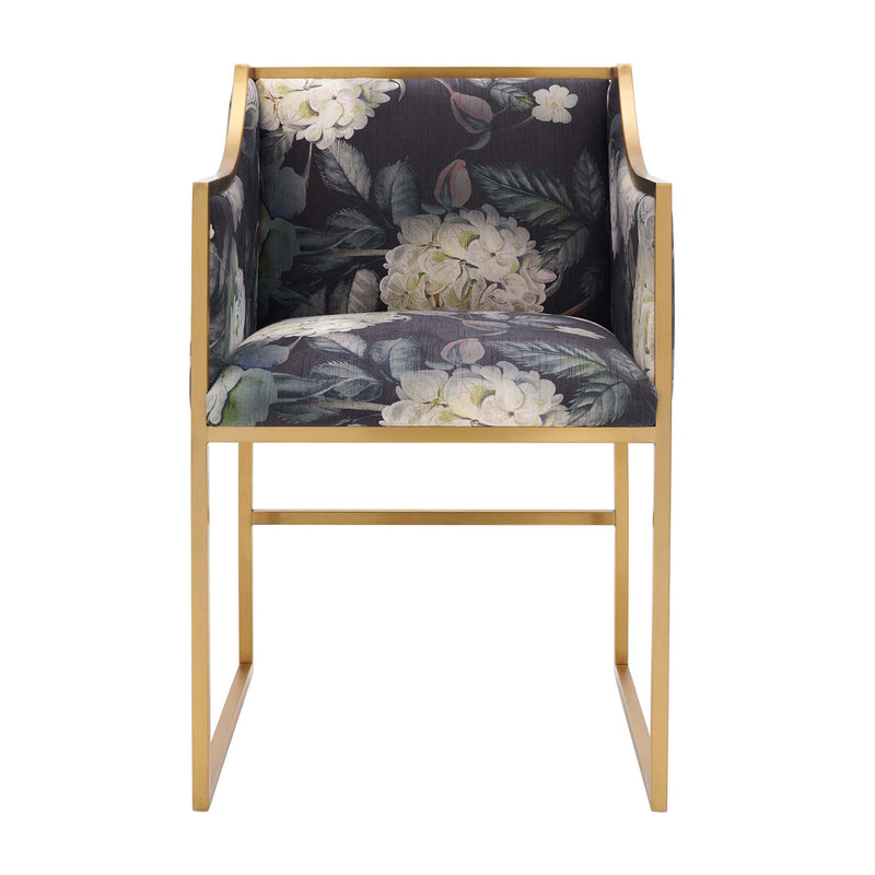 Atara Performance Velvet Dining Chair - Floral