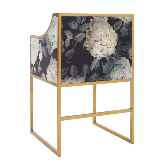 Atara Performance Velvet Dining Chair - Floral