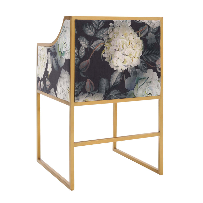 Atara Performance Velvet Dining Chair - Floral