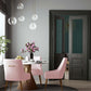 Beatrix Pleated Blush Velvet Side Chair