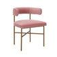Kim Velvet Chair in Blush