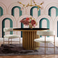 Kim Velvet Chair in Cream