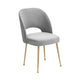 Swell Light Grey Velvet Chair