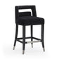 Hart Black Velvet Counter Stool