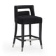 Hart Black Velvet Counter Stool