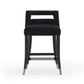 Hart Black Velvet Counter Stool