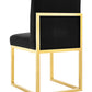 Haute Black Velvet Chair