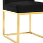 Haute Black Velvet Chair