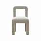 Hazel Performance Boucle Dining Chair - Grey
