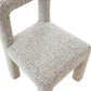 Hazel Performance Boucle Dining Chair - Grey