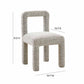 Hazel Performance Boucle Dining Chair - Grey