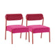Jolene Hot Pink Velvet Dining Chair - Set of 2