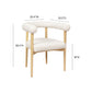 Spara Cream Performance Boucle Dining Chair