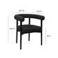 Spara Black Performance Boucle Dining Chair
