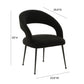 Rocco Black Performance Boucle Dining Chair