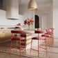 Liliana Mauve Performance Velvet Counter Stool