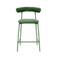 Liliana Forest Green Performance Velvet Counter Stool