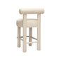 Carmel Cream Velvet Counter Stool