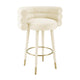 Betty Cream Velvet Barstool