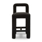Hazel Black Boucle Counter Stool