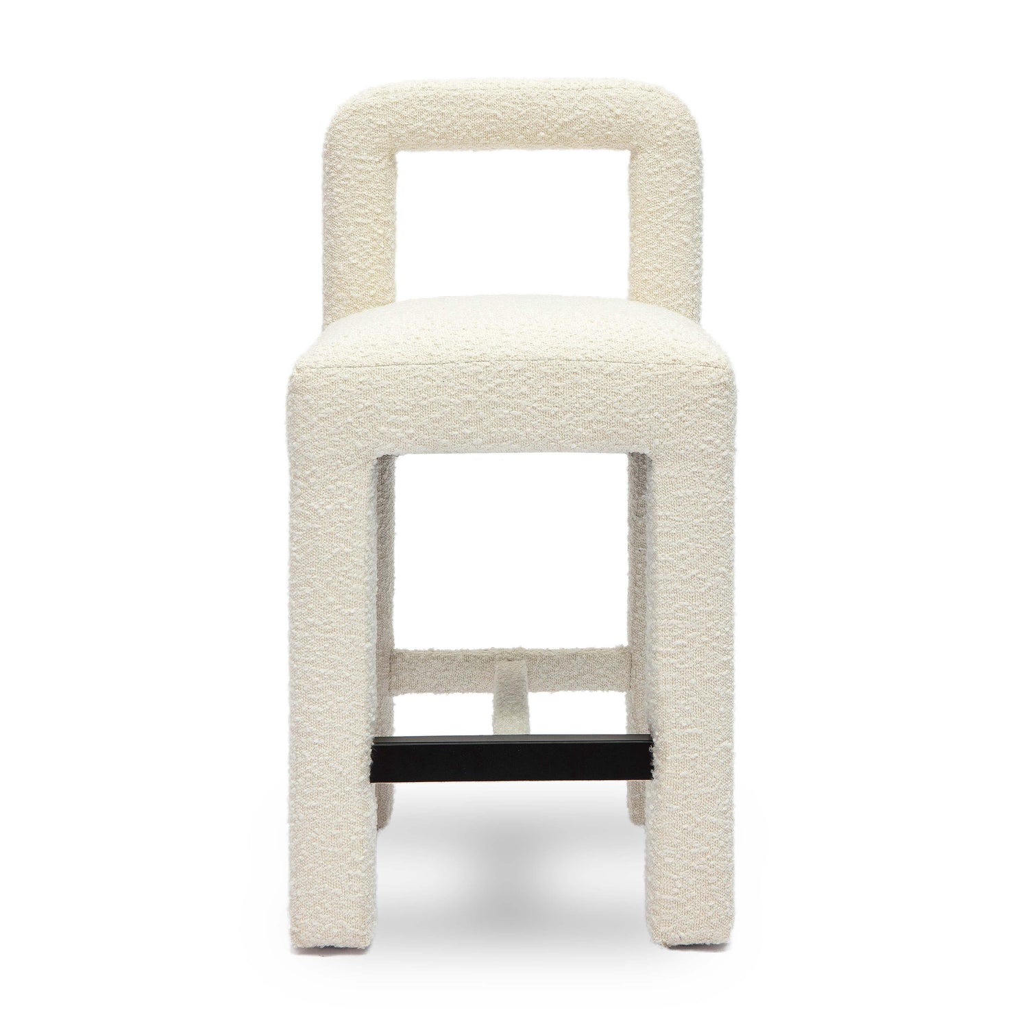Hazel Cream Boucle Counter Stool