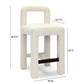 Hazel Cream Boucle Counter Stool