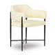 Sezanne Contract-Grade Vegan Leather Dining Chair - Cream