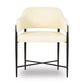 Sezanne Contract-Grade Vegan Leather Dining Chair - Cream
