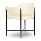 Sezanne Contract-Grade Vegan Leather Dining Chair - Cream